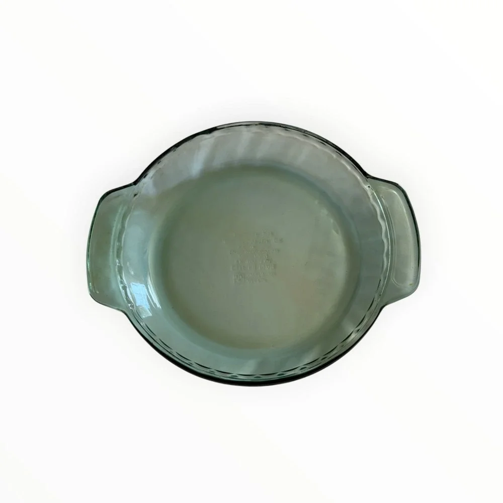 Vintage Anchor Hocking 1075 Green Glass 9